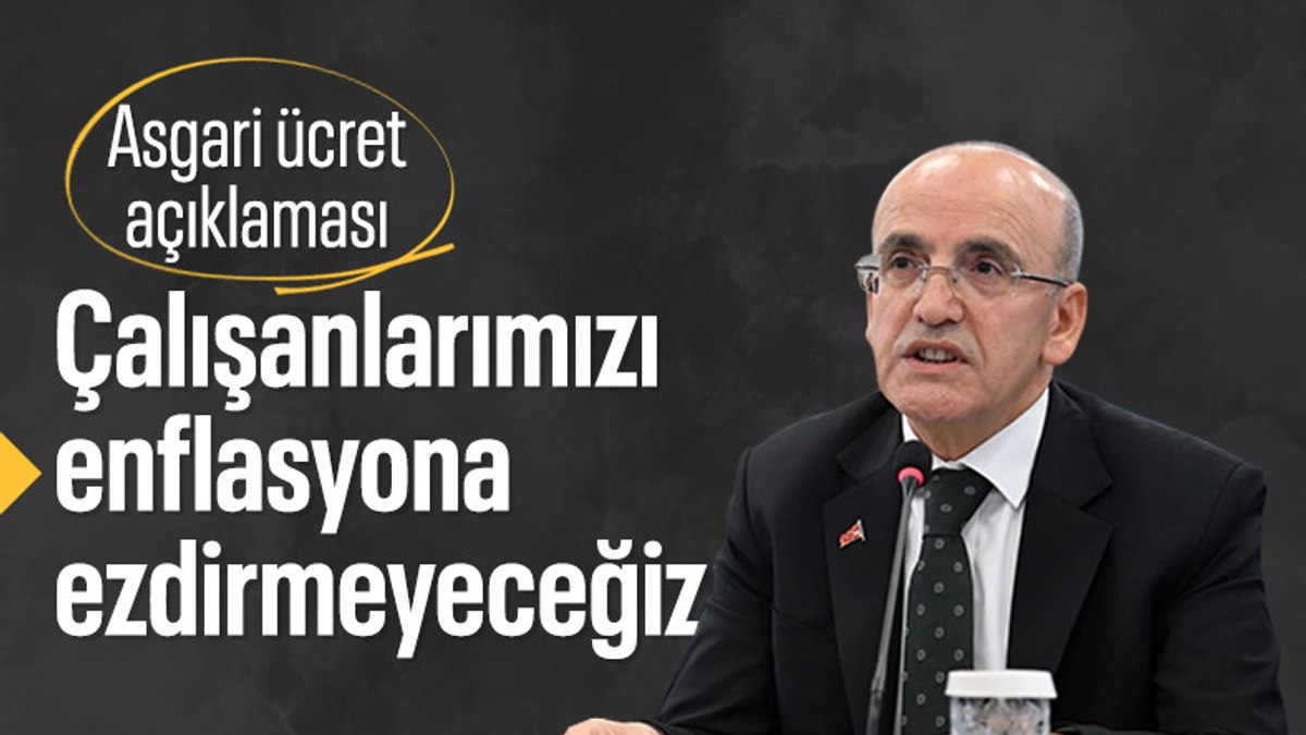 Bakan Mehmet Şimşek’ten asgari ücret açıklaması: Çalışanlarımızı enflasyona ezdirmeyeceğiz